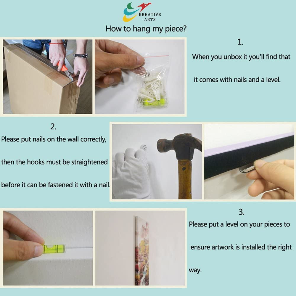 - Green Modern Aurora Borealis Iceland Landscape Northern Light Canvas Prints Picture Painting Framed Ready to Hang 12X16Inchx3Pcs