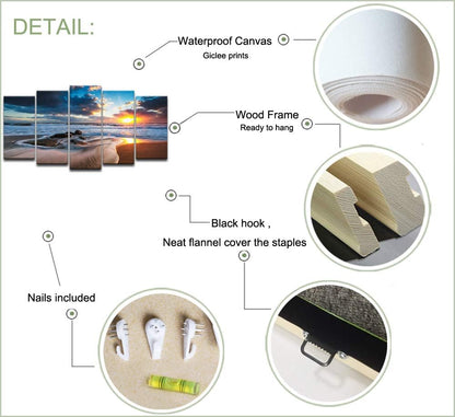 Seaside Sunrise Canvas: Stunning Beach Wall Art