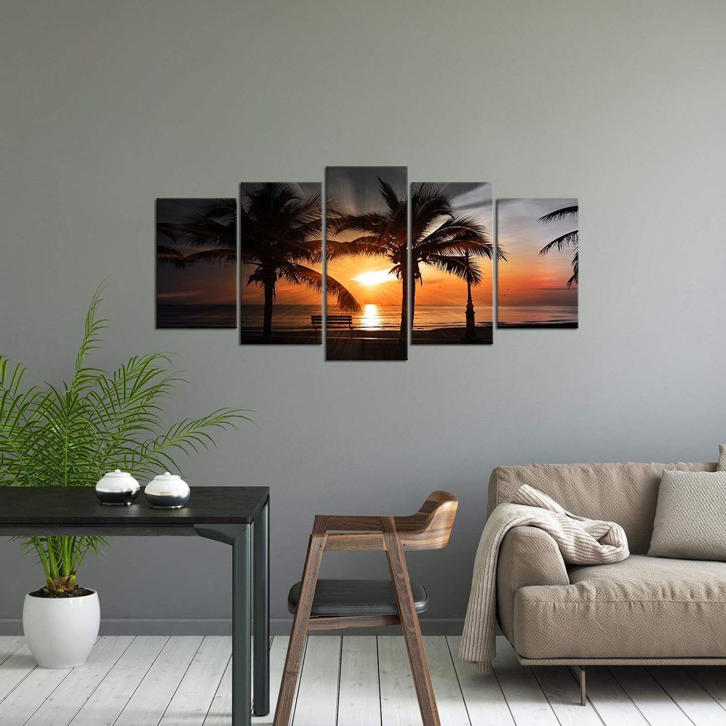 5-Piece Hawaii Beach Canvas Wall Art Set