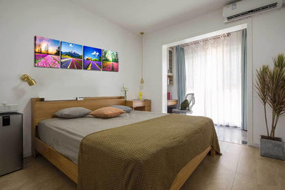 Flower canvas prints canvas set