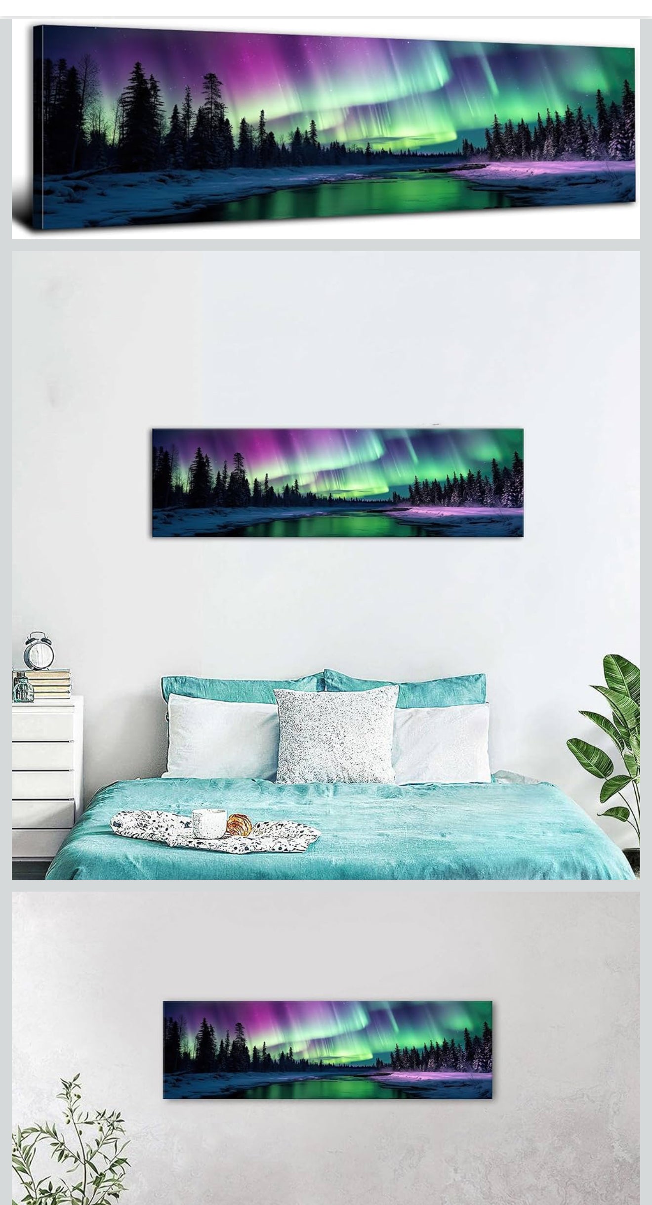 Landscape Canvas Print for Living Room or Bedroom (14x48”)