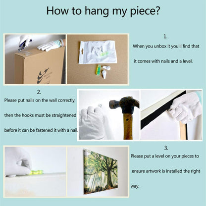 Large 3 Pieces Canvas Prints Wall Art Sunset Sea Water Ocean Wave Pictures Paintings Modern Stretched and Framed Seascape Giclee Artwork Ready to Hang for Living Room Home Decorations