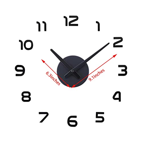 3D DIY Wall Clock Numerals Clock