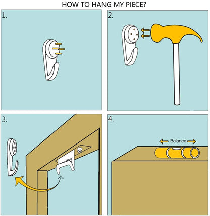 Large 3 Panel Landscape Black White Teal Blue Forest Waterfall Canvas Wall Art Tree Nature Picture Prints Gallery Wrapped Ready to Hang for Living Room Office Each Panel 16X32 Inches (Blue)