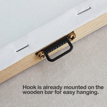 Peaceful Waterfall 5 Panels Large Canvas Paintings Wall Art Modern Gallery Wrapped Landscape Forest Giclee Canvas Print Artwork Photo Pictures for Living Room Bedroom Home Decorations L