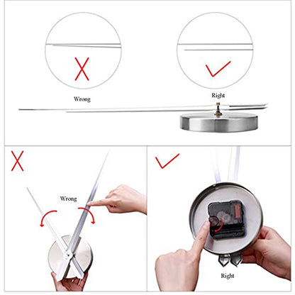 3D DIY Wall Clock Numerals Clock