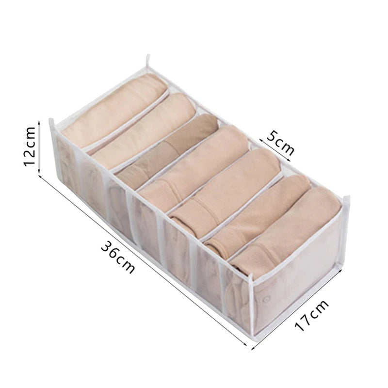 Closet Organizer for Underwear Socks Home Cabinet Divider Storage Box Storage Organizer for Clothes Foldable Drawer Organizer