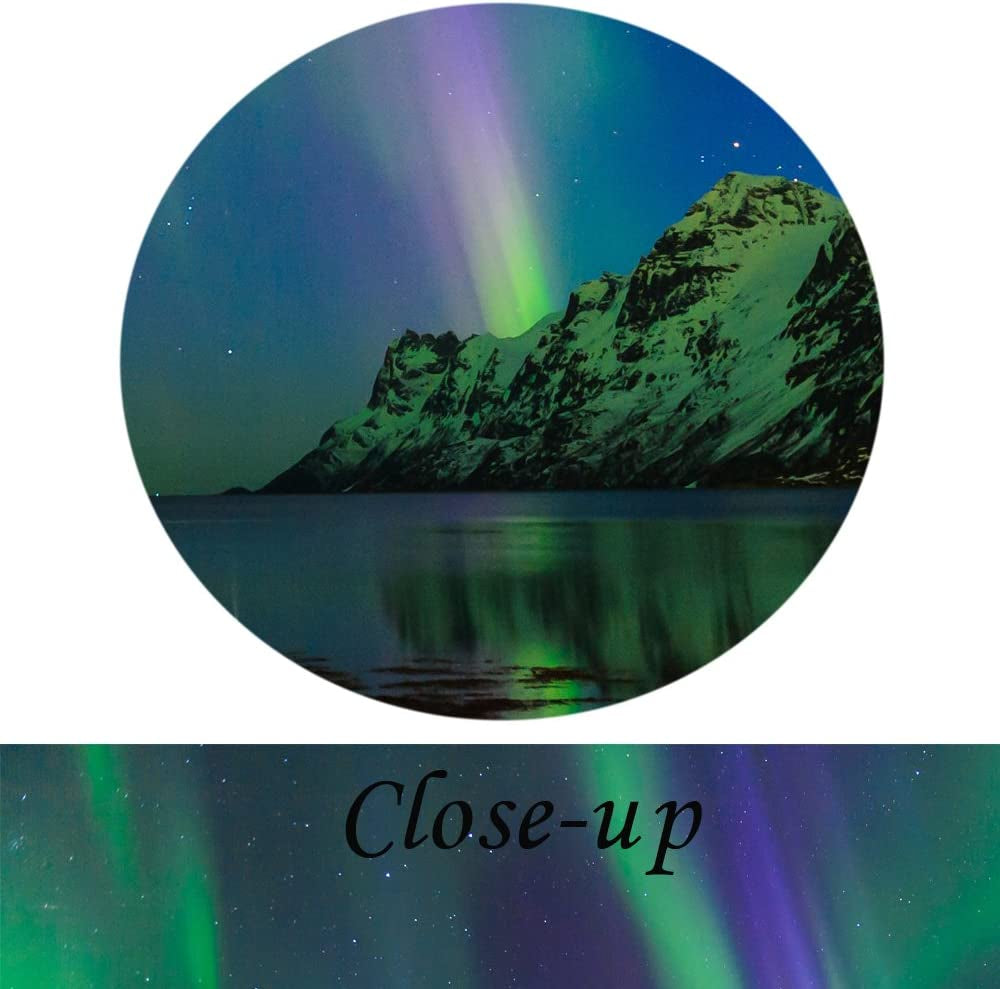 - Green Modern Aurora Borealis Iceland Landscape Northern Light Canvas Prints Picture Painting Framed Ready to Hang 12X16Inchx3Pcs