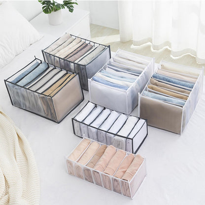 Closet Organizer for Underwear Socks Home Cabinet Divider Storage Box Storage Organizer for Clothes Foldable Drawer Organizer